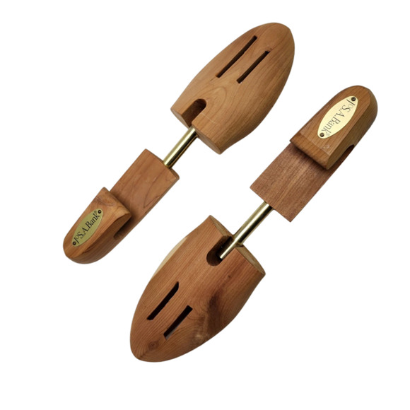 JoS. A. Bank Cedar Wood & Metal Shoe Trees Stretchers L - Picture 1 of 5